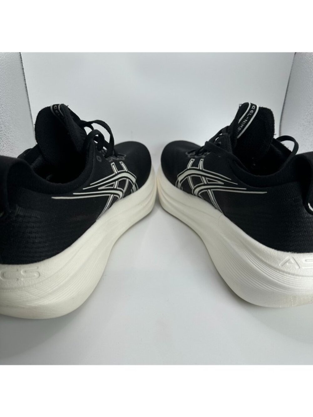 Asics Nimbus 27 Shoes Womens Size 11 Black Running Cushioned Trainer Gym - Picture 7 of 12